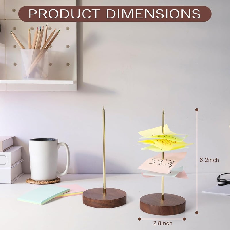 Giftormous Ticket Stabber Receipt Spike for Restaurant - 2 PCS Receipt Holder Bill Fork with Heavy-Duty Wooden Base, Check Spindle for Kitchen Office - Image 4